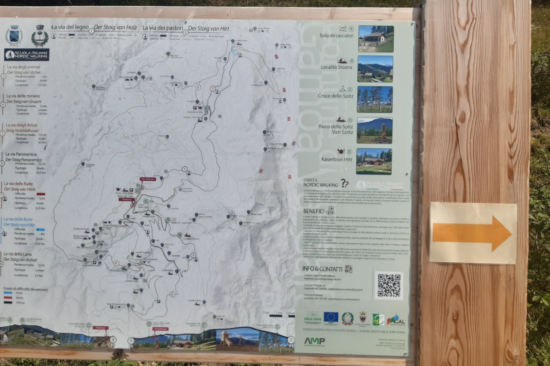 Riqualificazione percorsi turistico escursionistici mediante rifacimento ed integrazione della segnaletica ed installazione di pannelli